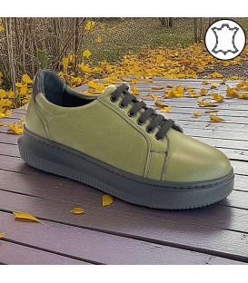 Women's shoes natural leather 50 GREEN