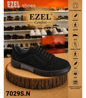 Men's shoes natural leather 7029 S.N