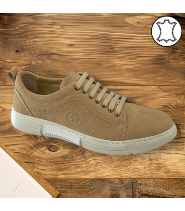 Men's shoes natural leather 7029 B.N