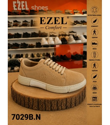 Men's shoes natural leather 7029 B.N